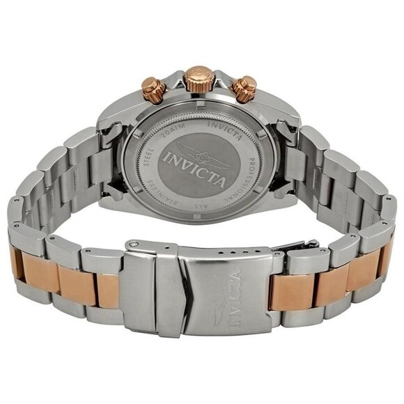 NWT Authentic Invicta Speedway Chronograph Brown Dial Two-tone Men's Watch - Picture 3 of 3